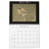 北アメリカの鳥のカレンダー カレンダー (2月 2027)