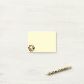 北アメリカの鳥の秋のリース ポストイット (デスク上)