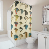 北アメリカの鳥 シャワーカーテン (インサイチュ)