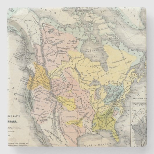 北アメリカのEthnographs ストーンコースター (正面)