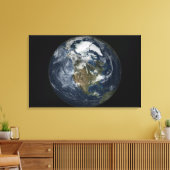 北アメリカを示す全地球5 キャンバスプリント (インサイチュ (リビング))