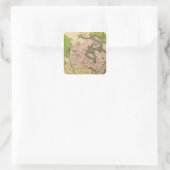 北アメリカオルニーの地図 スクエアシール (バッグ)