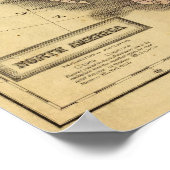 北アメリカオルニーの地図 ポスター (角)