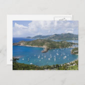 北アメリカカリブの、アンティグア。英語 ポストカード (正面/裏面)