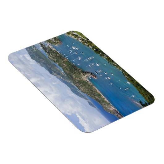 北アメリカカリブの、アンティグア。英語 マグネット (右側)