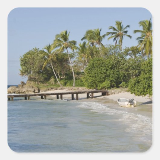 北アメリカカリブの、ドミニカ共和国。 スクエアシール (正面)