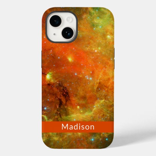 北アメリカネブラオレンジグリーンあなたの名前 Case-Mate iPhoneケース (裏面)