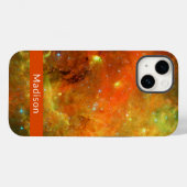 北アメリカネブラオレンジグリーンあなたの名前 Case-Mate iPhoneケース (裏面 (横))