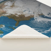 北アメリカ上空の模擬雲を持つ全地球 シェルパブランケット (3/4)