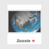 北アメリカ上空の模擬雲を持つ全地球 シール (シート)