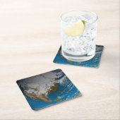 北アメリカ上空の模擬雲を持つ全地球 スクエアペーパーコースター (インサイチュ)