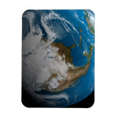 北アメリカ上空の模擬雲を持つ全地球 マグネット (縦)