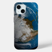 北アメリカ上空の模擬雲を持つ全地球 Case-Mate iPhoneケース (裏面)