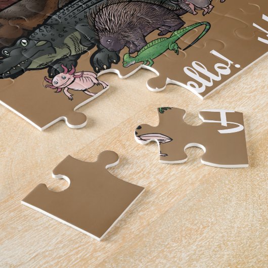 北アメリカ動物-ジグソーパズル ジグソーパズル (側面)