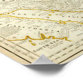 北アメリカ南部の正確な地図 ポスター (角)