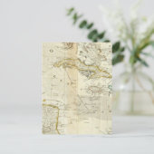 北アメリカ南部の正確な地図 ポストカード (スタンド正面)