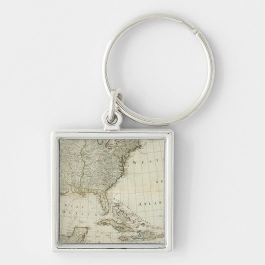 北アメリカ合衆国、西インド諸島 キーホルダー (正面)
