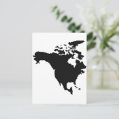 北アメリカ地図 ポストカード (スタンド正面)