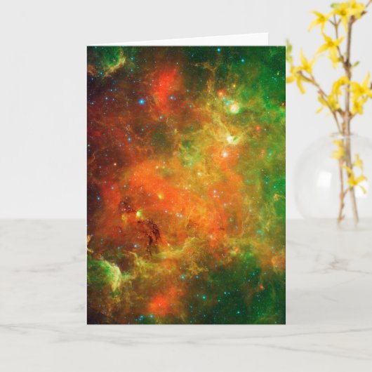 北アメリカ星雲の星団。 カード (黄色い花)