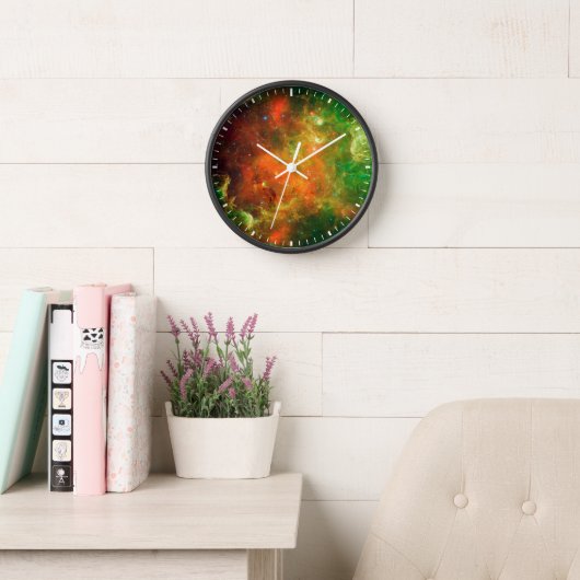 北アメリカ星雲の星団。 壁時計 (読書スペース)