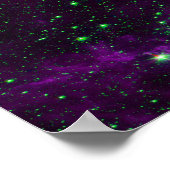 北アメリカ星雲の赤外パープルバリューポスター ポスター (角)