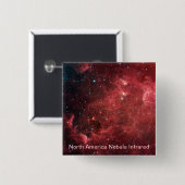 北アメリカ星雲赤外 缶バッジ (正面&裏面)