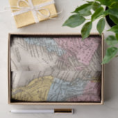 北アメリカ2の地図 薄葉紙 (ギフト)