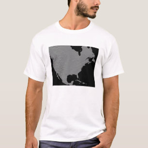 北アメリカ2の立体眺め Tシャツ
