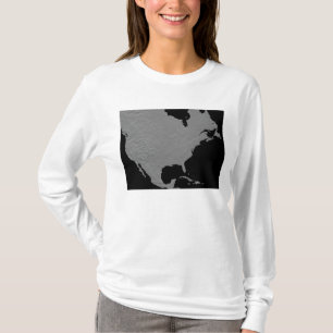 北アメリカ2の立体眺め Tシャツ