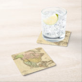 北アメリカ20 2 スクエアペーパーコースター (インサイチュ)