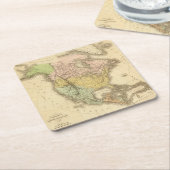 北アメリカ20 2 スクエアペーパーコースター (アングル)