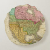 北アメリカ3の地図 ラウンドクッション (裏面)