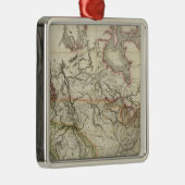 北アメリカ4の地図 メタルオーナメント (右)