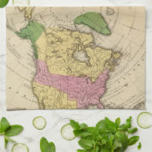 北アメリカ、アジア キッチンタオル (折り畳み)