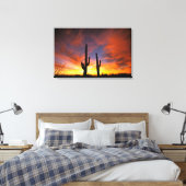 北アメリカ、アメリカ、アリゾナ、ソノラン砂漠。 キャンバスプリント (インサイチュ (寝室))