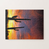 北アメリカ、アメリカ、アリゾナ、ソノラン砂漠 ジグソーパズル (横)