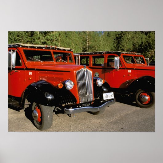 北アメリカ、アメリカ、モンタナ。クラシック1934フォード ポスター (正面)