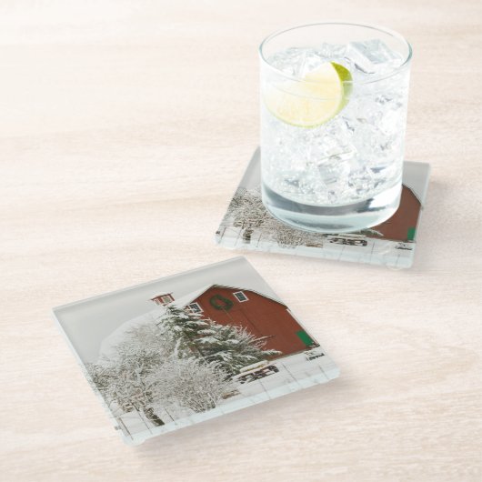 北アメリカ、アメリカ、ワ、ウィドビー島 ガラスコースター (アングル)