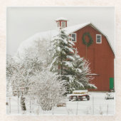 北アメリカ、アメリカ、ワ、ウィドビー島 ガラスコースター (正面)