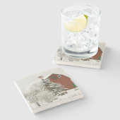 北アメリカ、アメリカ、ワ、ウィドビー島。 ストーンコースター (横)