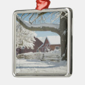 北アメリカ、アメリカ、ワ、ウィドビー島。2 メタルオーナメント (左)