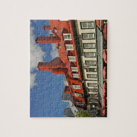 北アメリカ、カナダ、ケベック、オールドケベックシティ。3 ジグソーパズル (縦)