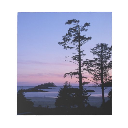 北アメリカ、カナダ、バンクーバー島、木 ノートパッド (正面)