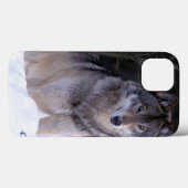 北アメリカ、カナダ、東のカナダのオオカミ Case-Mate iPhoneケース (裏面 (横))