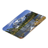 北アメリカ、ワシントン、カスケード。秋山山 マグネット (左側)