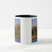 北アメリカ、米国、ウィスコンシン。 赤い納屋 マグカップ (中央)