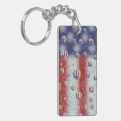 北アメリカ、米国、WAのRedmond、米国の旗 キーホルダー (正面左)