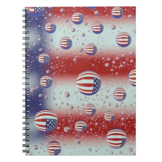 北アメリカ、米国、WAのRedmond、米国の旗 ノートブック (正面)