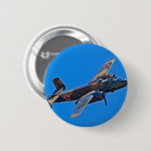 北アメリカB-25 Mitchel 缶バッジ (正面&裏面)