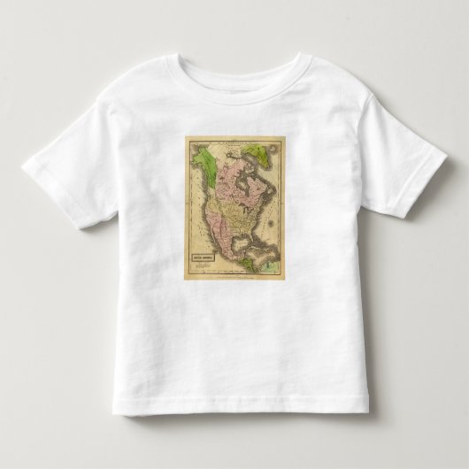 北アメリカOlneyの地図 トドラーTシャツ (正面)